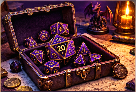 Tabletop dice and game night gear